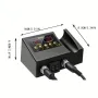 2 in 1 SMD Soldering Station Hot Air Gun 100-700W Dual LCD Display 100°C-480°C Adjustable Temperature Rework Repair Tool EU/US Plug