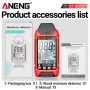 ANENG GN601 Moisture Meter - Accurate and Fast Water Content Testing without Battery - High Precision Moisture Analyzer for Wood Paper Grain and More