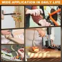Versatile 42 Piece Magnetic Screwdriver Kit with Reliable Detachable Handle for Home Office Bike Repairs