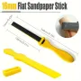 4PCS Sanding Sticks Set with Molded Plastic Handles for Wood Metal Plastic Auto Body Models Polishing Calcite Grit Manual Buffing Tools