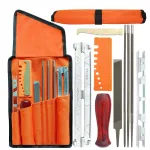 10/11 / 12 Pcs Ferramentas Manuais Domésticas Especiais Motosserra Afiar Arquivo Arquivamento Kit Corrente Afiar Arquivos de Serra Ferramenta