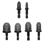 6PCS Repairing Set Air Conditioner Copper Tube Expander Swaging Tool Manual Copper Pipe Swage Too Expander Drill Bit Soft Copper tubing Tool bit with 1/4'' 3/8'' 1/2'' 5/8'' 3/4'' 7/8''Bits