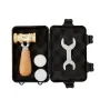 HONGDUI KM-18 Mallet Hammer 22-Ounce Brass Head Mallet Replaceable Plastic Hammer Heads Nylon Inserts Comfortable Handle Reduces Hand Fatigue