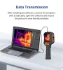 Càmera d'imatge tèrmica professional AV ToolTop ET693B Resolució 120x90 SUPER IR 300x225 Rang de temperatura -20 °C a 550 °C Punter làser USB-C Interfície multilingüe d'alta precisió Inspecció industrial