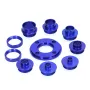 10PCS Router Template Guide Bushing Set Aluminum Alloy 8 Guide Bushings 2 Lock Nuts Woodworking with Router Jigs and Templates