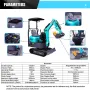 1 Ton Mini Excavator EPA Engine Compact Crawler Digger 13.5kw Power 0.025m³ Bucket for Home Garden Farm Constructiona