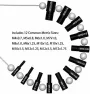 26PCS Thread Checker Set Metric and Inch Sizes Durable Comprehensive Coverage DIY Tool