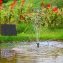 Solar Powered Water Pump Kit for Garden Decor with 8 Nozzle Attachments Environmentally Solar Panel for DIY Fountain Pond Bird Bath Aquarium Waterfall