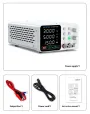 NEW WAMPTEK TPS-C1203 Adjustable DC Power Supply 150W 300W 320W 360W 0-160V Regulated Power Supply USB Fast Charge Overcurrent Protection Digital Display