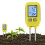 4in1 Soil Tester N/P/K Tester Digital LCD creen -10℃ to 80℃ Temperature Meter High Accuracy Stainless Steel Probe for Gardens Lawns Greenhouses