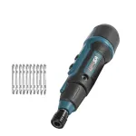 11PCS 200r/min Household Ratchet Screwdriver Cordless Electric Screwdriver 3.6V 900mAH Rated 1300mAh Peak Li-ion Battery Rechargeable Manual Mini Drill