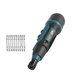 11PCS 200r/min హౌస్ హోల్డ్ రాచెట్ స్క్రూడ్రైవర్ కార్డ్ లెస్ ఎలక్ట్రిక్ స్క్రూడ్రైవర్ 3.6V 900mAH రేటెడ్ 1300 ఎంఏహెచ్ పీక్ లి-అయాన్ బ్యాటరీ రీఛార్జబుల్ మాన్యువల్ మినీ డ్రిల్