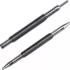 Spring Tool Hammerless Nail Dual Head Nail Setter Spring Loaded Marking Metal Woodwork Drill Bit Marking Metal Hinge Pin