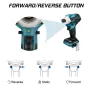 Powerful Brushless Power Impact Driver with High Torque 588N.M Compact Design LED Lights Mak 18V Battery Compatible Ideal for Home DIY and Hardware Projects