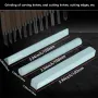 Stone Set 3-piece Professional 3-Piece Silicon Carbide Sharpening Stone Set for Chisels Gouges and Metal Blades