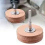 Leather Polishing Wheel 60 mm Diameter 5 mm Shank Jade Gemstone Agate Polishing and Waxing Yellow Cowhide Leather