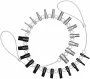 26PCS Thread Checker Set Metric and Inch Sizes Durable Comprehensive Coverage DIY Tool