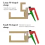 Woodworking Drawer Installation Assistant Clip Drawer Panel Woodworking Mounting Clip Carpentry Cabinet DIY Auxiliary Jig
