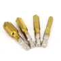 6Pcs HSS 1/4\ Hex Shank Chamfer Countersink Chamfer Drill Bit 90 Degree Wood Chamfering Cutter 6mm-19mm Metal Drills