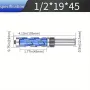 High-Grade Carbide Flush Trim Router Bit with 1/2\ Round Shank Double Bearing Design for Woodworking Projects Ideal for Precision Trimming & Template Work