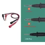 Universal Multimeter Test Hooks with 2mm Direct Plug Digit Meter Probe Hook Design Ideal for Electrical and Electronic Testing Applications Secure Connection and Increased Safety