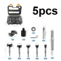 5/6/10pcs Woodworking Hole Opener Set Blue Carbide Adjustable Opener Drilling Wood Hinge Drill Bits Detachable Strong Back Plate 15-35mm