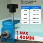 Shelf Hole Locator Aluminum Alloy Positioning Clamp 6mm 8mm 10mm 12mm Drill Sleeve Precision Laser Scale Adjustable Clamp for Woodworking Cabinet Assembly and Shelf Installation