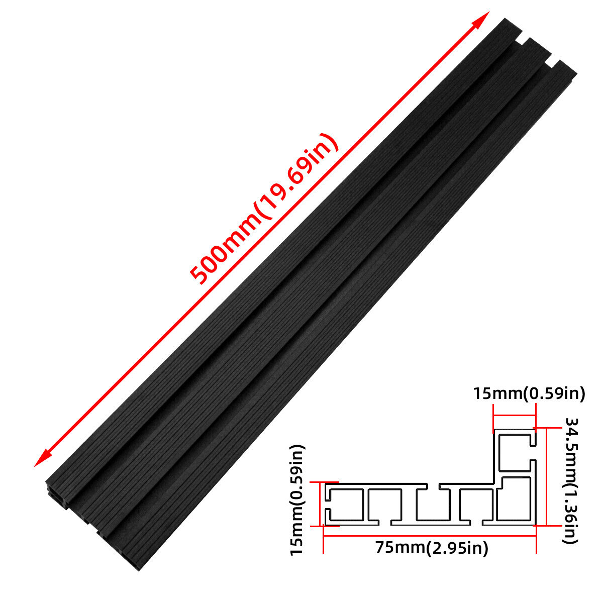 500mm