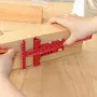 Precision Sliding Edge Ruler Woodworking Scriber Marking Line Adjustable T-Square Framing Ruler Depth Gauge Aluminum