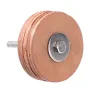 Leather Polishing Wheel 60 mm Diameter 5 mm Shank Jade Gemstone Agate Polishing and Waxing Yellow Cowhide Leather