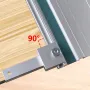 Aluminum Alloy Track Saw Square Guide 90 Degree Right Angle Compatible with T Track System for Track Saw Guide Rail
