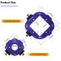 Woodworking Corner Jig Metal Router Template Guide Quick Radi Positioning for Woodcraft DIY Frame and Table Edge Shaping