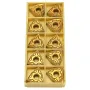 Drillpro 10pcs WNMG080404 Carbide Insert For Threading Lathe Turning Tool Holder