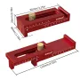 Aluminum Alloy Depth Gauge 5-40mm Gaps Gauge Woodworking Saw Gap Measuring Tool for Cutting Slotting Precision Metal Construction