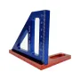 Aluminum Alloy 45/90 Degree Woodworking Square Protractor Miter Triangle Drawing Line Ruler Layout Height Gauge