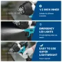 Drillpro Electric Impact Wrench High Torque 1800N.M 1/2 Inch Drive 7200 RPM Variable Speed with Forward Reverse Gears Compatible with 18V Battery Power Tool for DIY Projects and Professionals