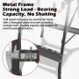 Multi Adjustable Workbench Woodworking Table Foldable Design Thick Wooden Top Heavy Load Metal Frame Efficient Clamping System Tool Storage for Workshop DIY Office Home