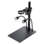 HAYEAR Aluminum Digital Microscope Stand Industrial Camera Monocular Lens Lift Repair Workbench Black