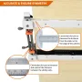 2PCS Drawer Slide Jig with Toggle Clamp & Magnetic Arm Precision Cabinet Tool Stainless Steel Magnetic Arm Laser-Etched Scale Fast Accurate Installation Professional Quality