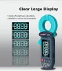 WinAPEX 268C Leakge Current Tester Clamp Meter AC 60mA-100A 0.01mA Resolution High Precision Leakage Type-C Rechargeable Digital Multimeter Electrical Tester Backlit LCD Display