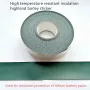Highland Barley Paper Insulation Sticker 5 Meters Roll Heat Resistant Adhesive Backing 65mm Wide 0.2mm Thickness Lithium Battery Pack Protection