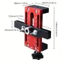 Adjustable Aluminum Alloy Cabinet Door Positioner Clamp 5-45mm One-Hand Operation for Most Cabinet Doors Includes 10mm Sleeve Easy Installation