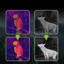 TOOLTOP M7 256X192 Thermal Imager Monocular Imaging 1-8x zoom & Manual focus Outdoor Test Night Vision Adjustable focus Laser Infrared Thermal Camera 10mm focal length monocular For Phone