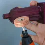 Leather Polishing Wheel 60 mm Diameter 5 mm Shank Jade Gemstone Agate Polishing and Waxing Yellow Cowhide Leather