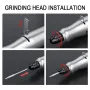 40W Mini Rechargeable Electric Grinder No-load Speed 18000r/min Variable Speed Rotary Tool for 18V-21V Battery