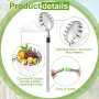 Adjustable Stainless Steel Fruit Picking Pole 2.4M 3.2M 4M Orchard Garden Splicing Tool for Tall Trees