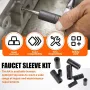 Steel Tap Socket Set 8pcs Compatible with Tight Spaces Automotive Tools 1/4 3/8 Inch Drive