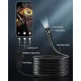 KAIWEETS KBM01 Endoscope Camera 1920P Dual Lens (option) HD Waterproof IP67 Snake Camera 16.5ft Semi Rigid Cable Adjustable LED Lights