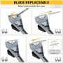 Premium Ergonomic Carbide Scraper Tungsten Carbide Scraper 2-1/2In Paint Scraper Tool for Paint Wood Glue Resin Stains
