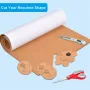 Self Adhesive Cork Board Roll 1/8 Inch Thick 11.8 x 23.6 Inches Natural Cork Material Customizable Craft Projects Noise Absorbing Wall Decor Drawer Shelf Liner
